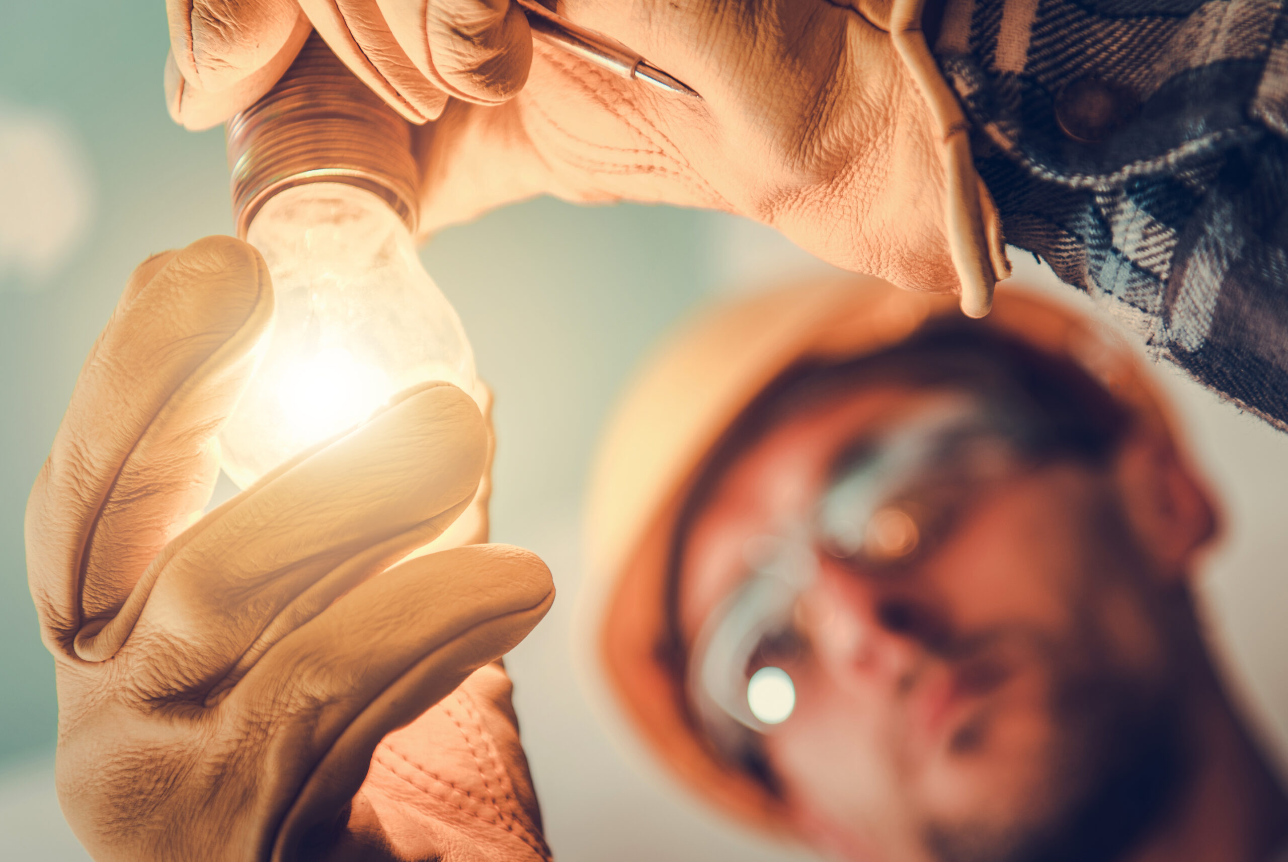 Residential electricians Near Me Testing A Lightbulb